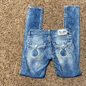 Big star jenae acid wash skinny jean 24R